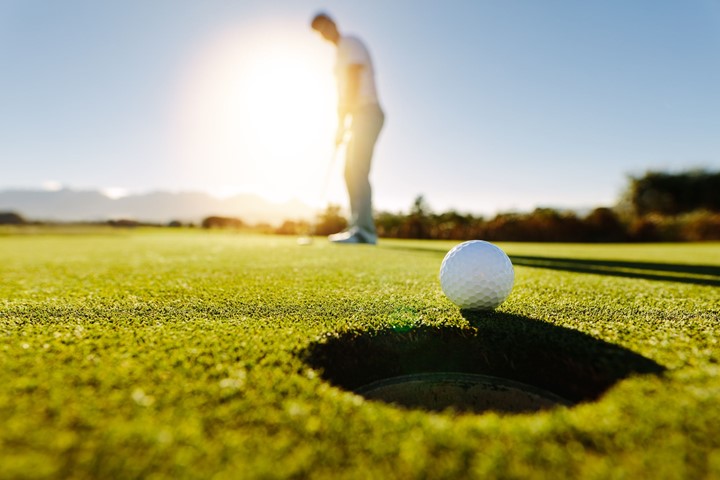 The first golf session